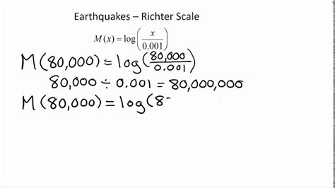 richter scale formula explained