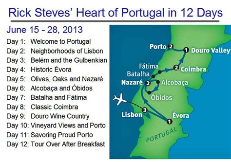 rick steves portugal tour itinerary