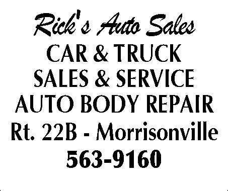 ricks auto sales morrisonville ny