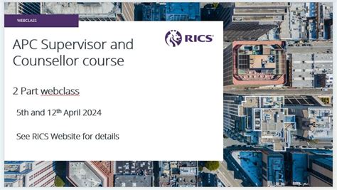 rics apc supervisor