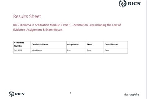 rics arbitration course