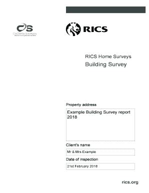 rics building survey template