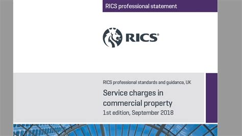 rics commercial service charge code