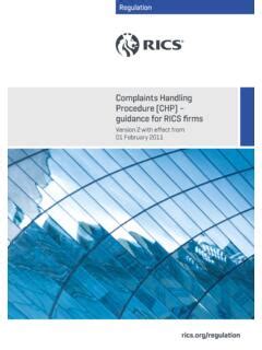 rics complaints procedure
