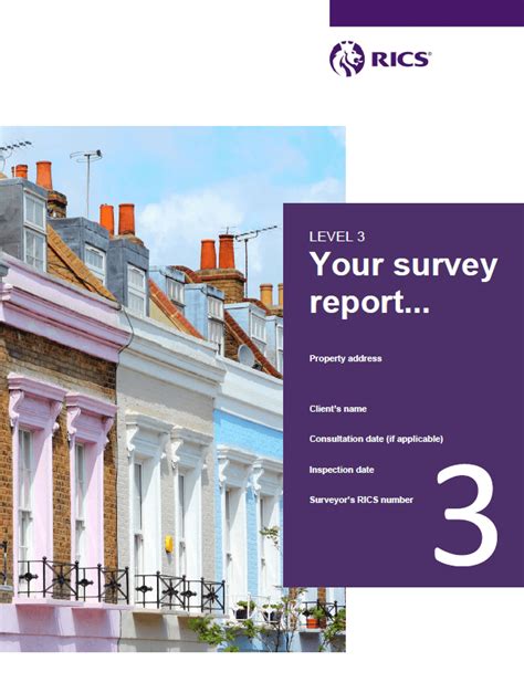 Rics Level 3 Survey Template
