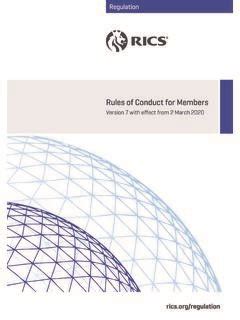 rics rules for members