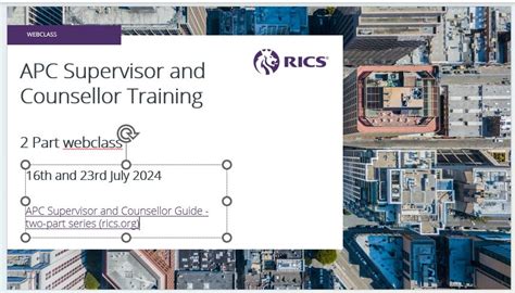 rics supervisor