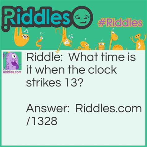 Riddle Answer Is Clock