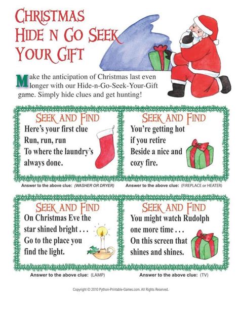 Riddle For Christmas Gift