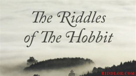 Riddle For Time From The Hobbit