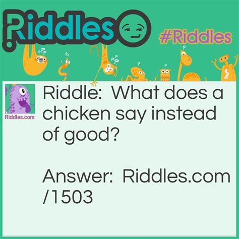 Riddle Where The Answer Is Chicken