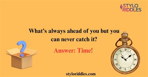Riddle With Clock As Answer