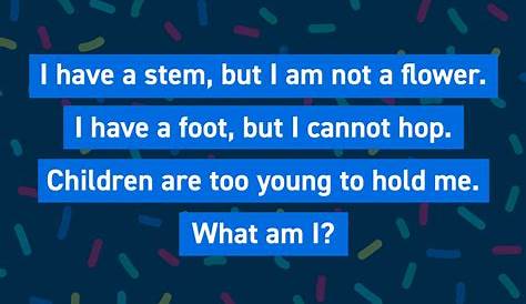 Riddles For Kids With Answers What Am I Riddle In 2020 Funny , Tricky