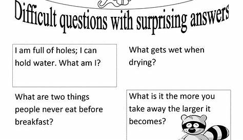 Riddles English ESL Worksheets for distance learning and