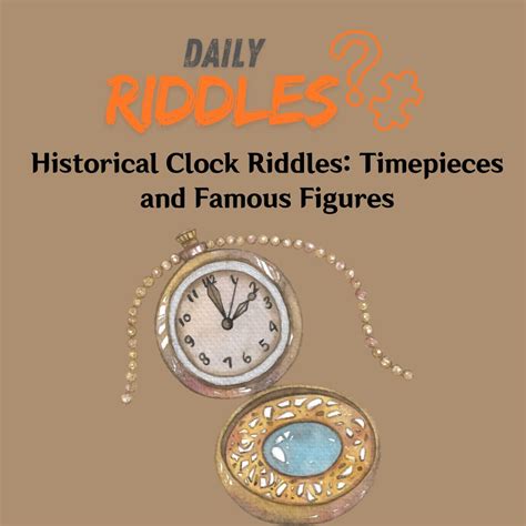 The Best Riddles About A Clock New