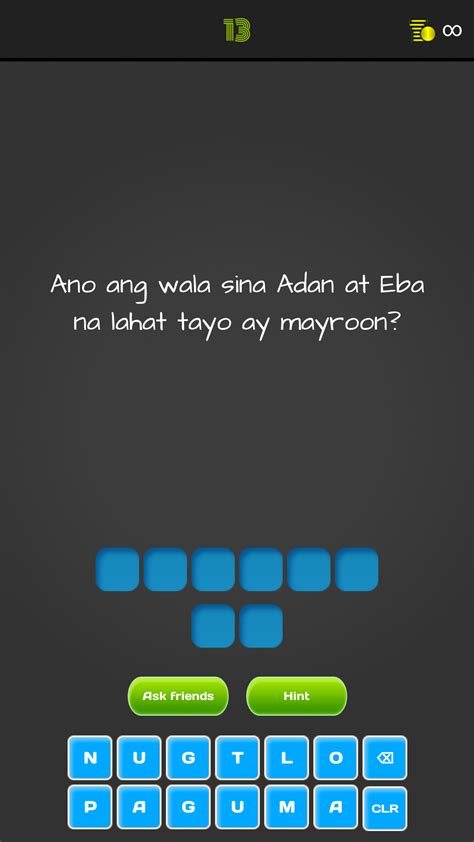 Riddles Examples Tagalog With Answer