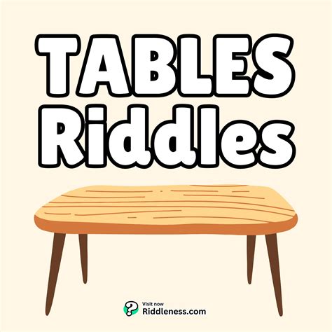 Riddles For A Table