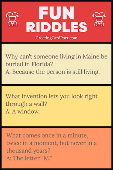 riddles for fun with answers