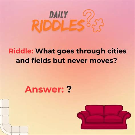 Riddles With The Answer Couch