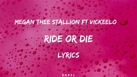 ride or die megan thee stallion lyrics