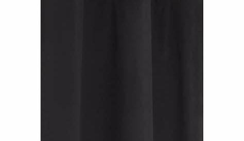 Rideau Coton Noir En À L'esprit Géométrique 140 X 240 Cm