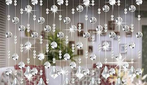 Rideau de perles Cristal d'imitation DIY Décoration de