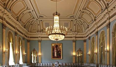 Rideau Hall Interior Of The Tent Room Residence Of The