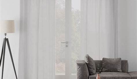 Voilage gris clair 120x240 Atmosphera