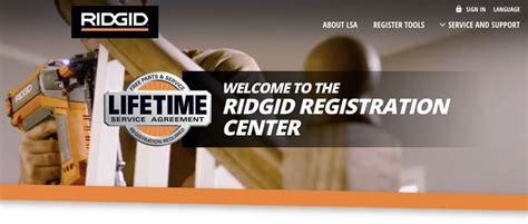 ridgid registration