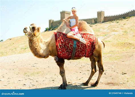 riding a camel