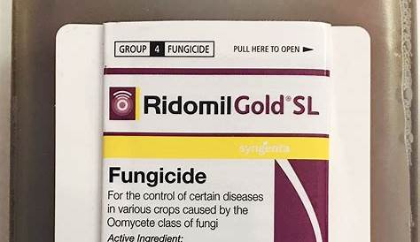 Ridomil Gold Sl Fungicide Label