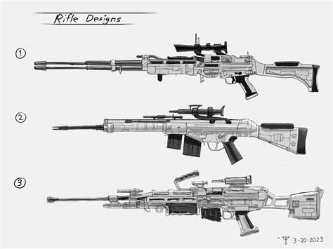 Rifle Design Drawing