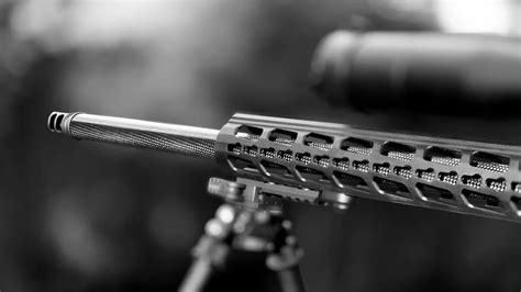 Rifle With Precision Engraved On Barrel