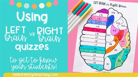 Right Brainleft Brain Test For Students Printable