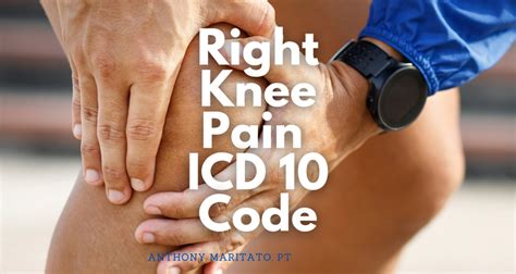 right knee pain icd 10