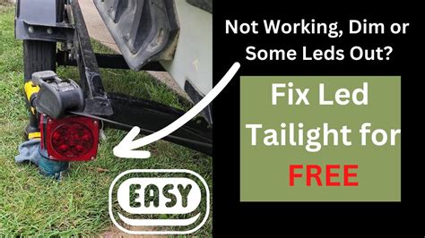 Right Trailer Light Dim