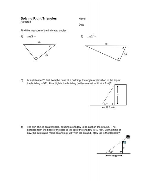right triangle trigonometry word problems calculator