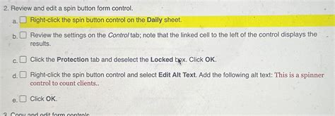How to insert a spin button in Excel