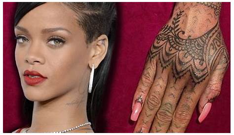 Rihanna Henna Hand Tattoo handtattoo Inspired s,
