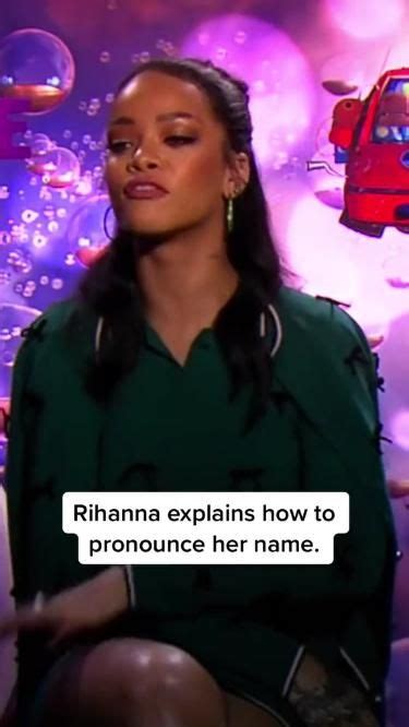 rihanna pronouncing her name