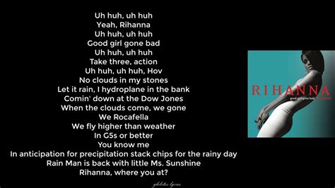 rihanna umbrella lyrics deutsch