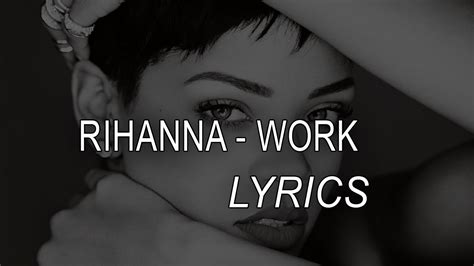 rihanna work lyrics