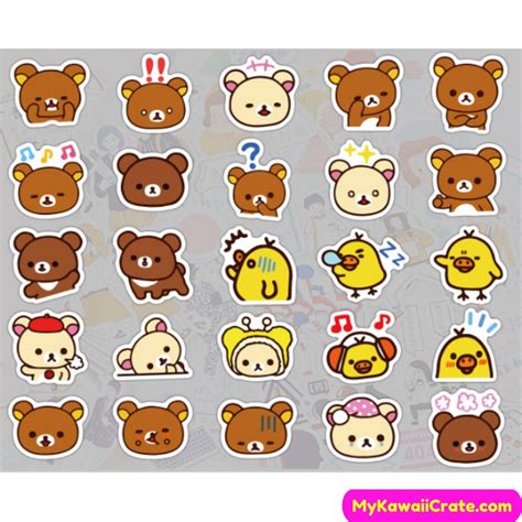 rilakkuma and korilakkuma stickers