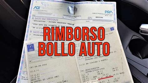 rimborso bollo auto lazio