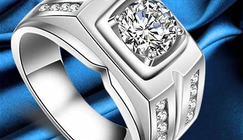 Men's Ring with 1/2 Carat TW of Diamonds in Grey Tungsten