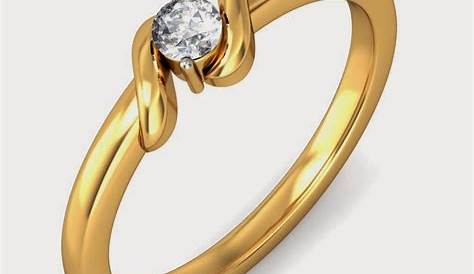 Simple Cubic Zirconia Small Stone Thin Ring Gold