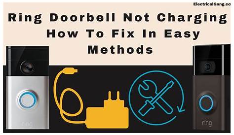 Ring Doorbell Battery Not Charging Hardwired Is ? doorbell
