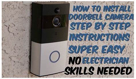 Ring Doorbell Camera Installation Manual Guide Video