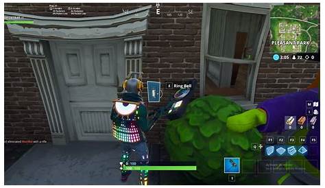 Ring Doorbell In 2 Different Locations Fortnite Week 4 Challenges Shooting Gallery Map And