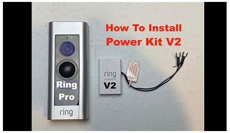 Ring doorbell pro power kit v2